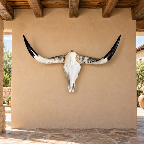 Genuine longhorn skull - longhorn,