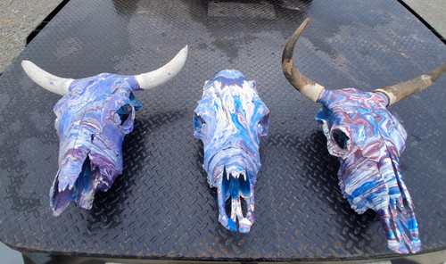 Custom country bull skulls - bull,